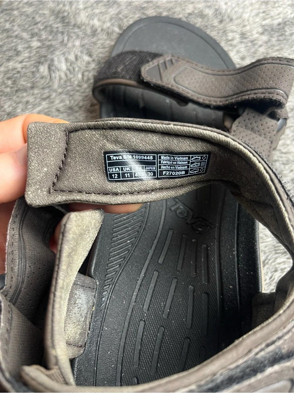 Teva Strata Universal Hiking Sandals Men's 12 Vibram Sole Brown